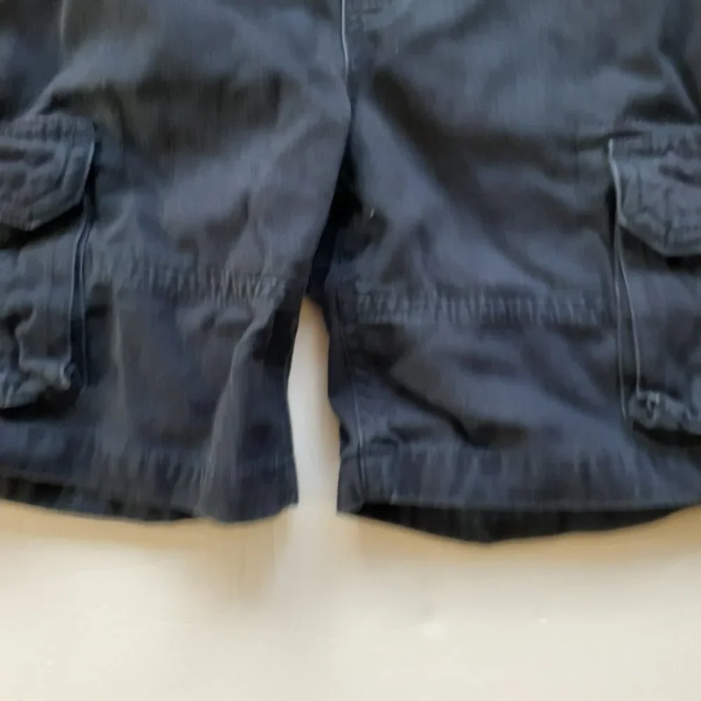 Sonoma Boys Shorts Cargo Navy Pull On Elastic Waist 5
